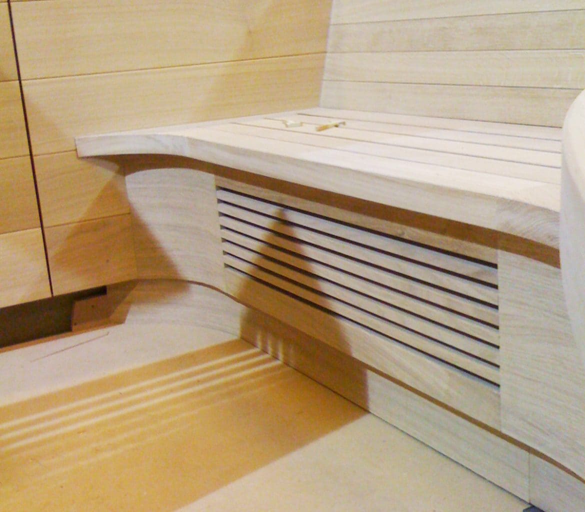 Cache-radiateur en bois