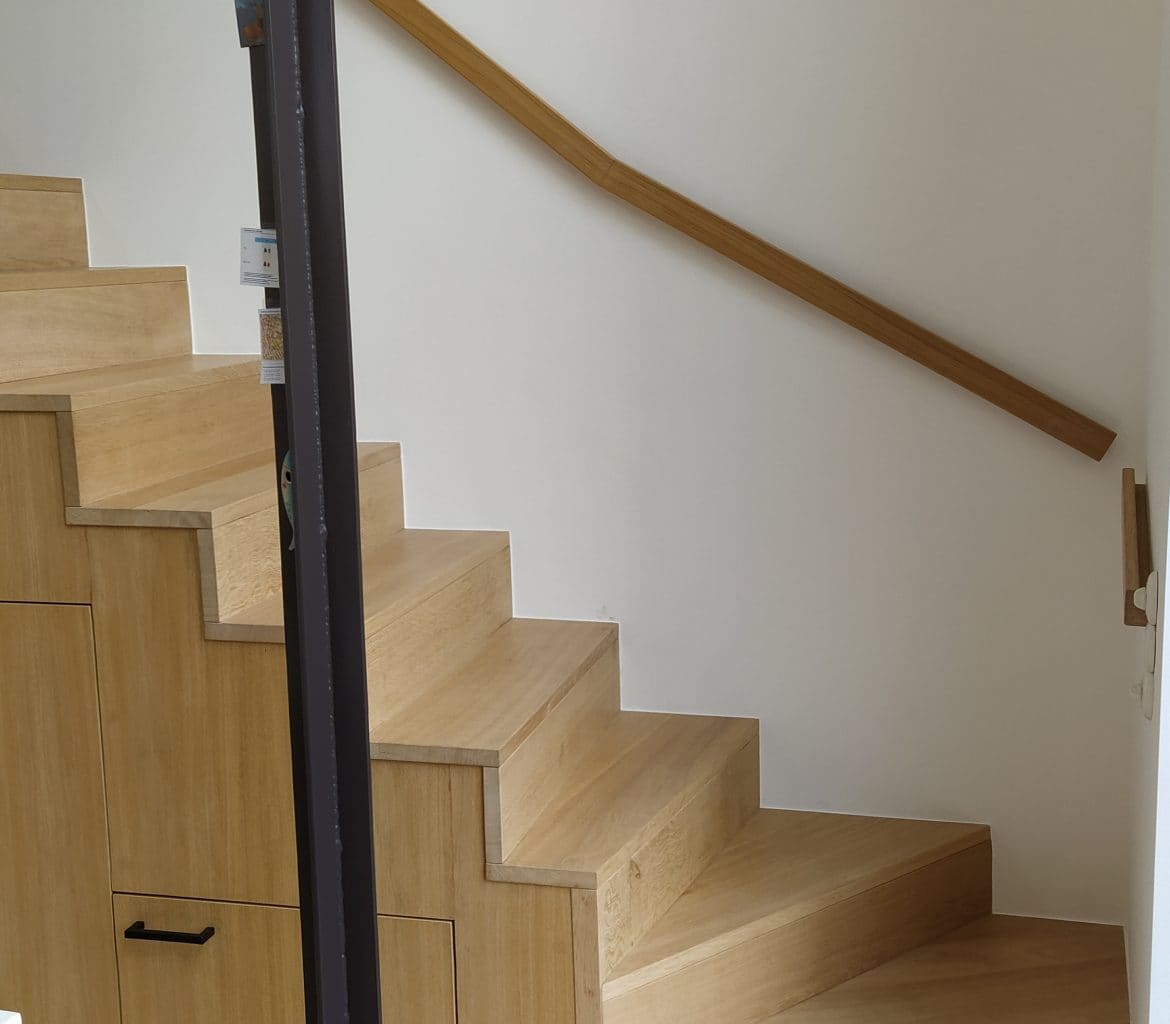 Escalier en chêne massif